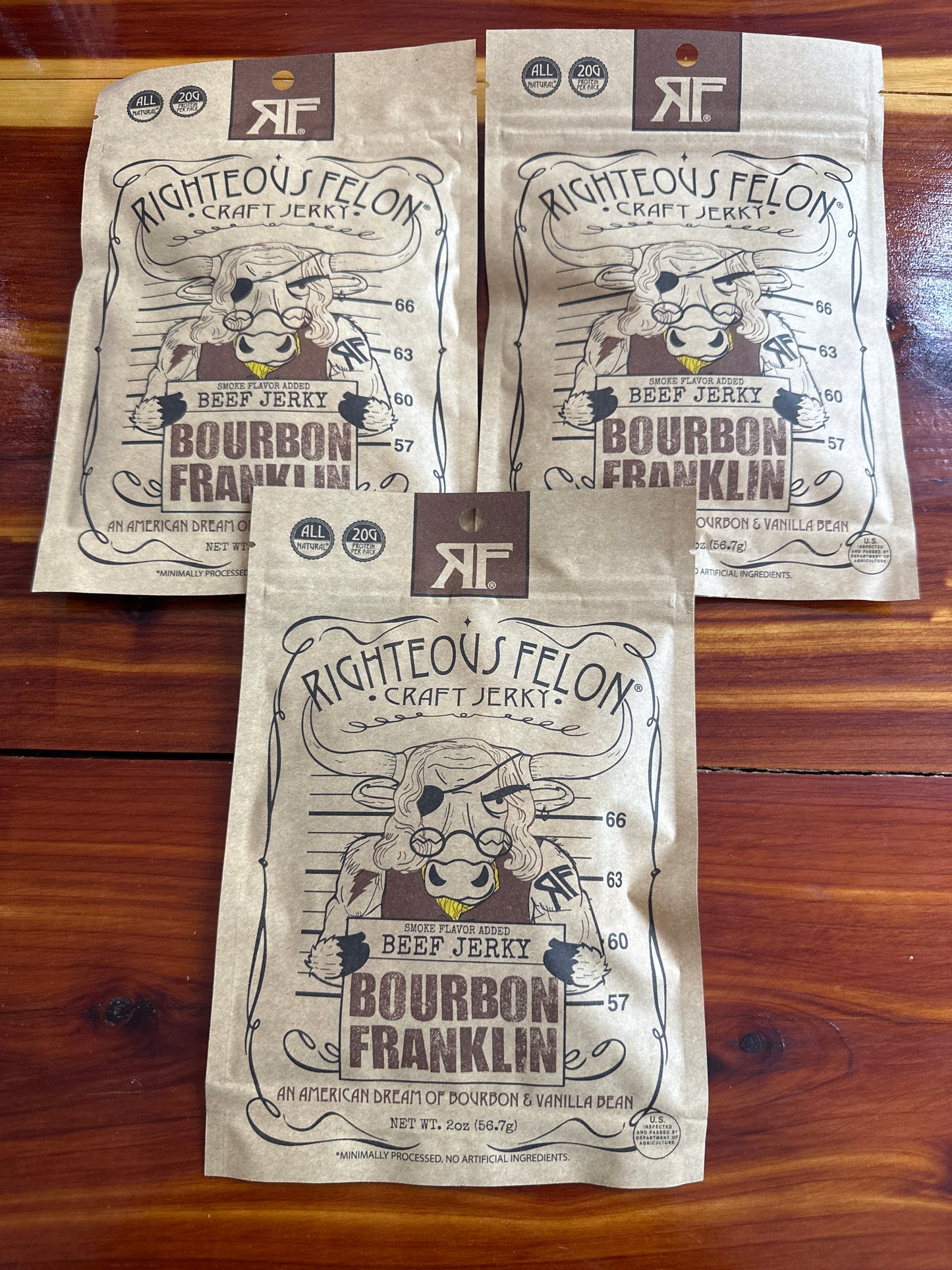 Bourbon Jerky (3) pack
