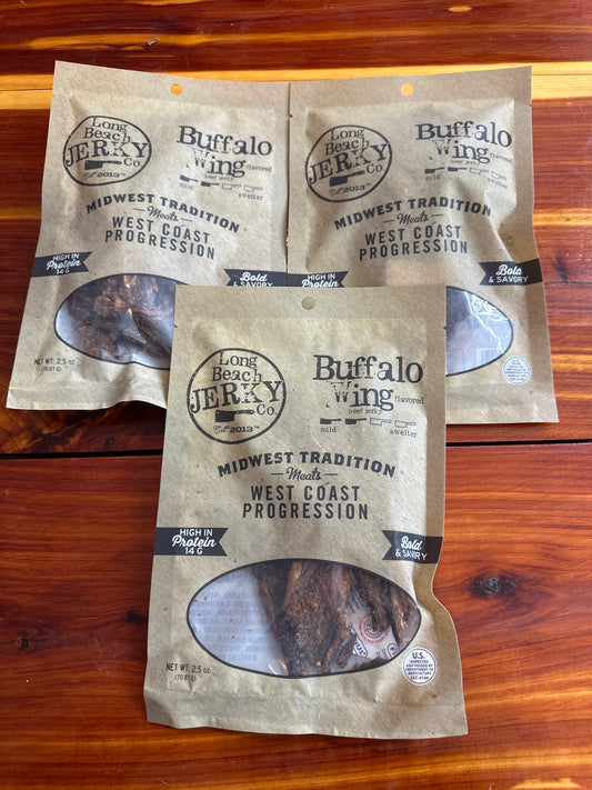 Buffalo wing jerky (3) pack