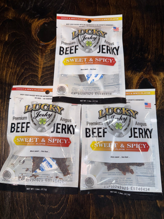 Sweet & Spicy Angus Jerky (3) pack