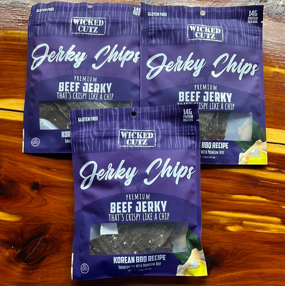 Korean BBQ Jerky Chips (3) Pack