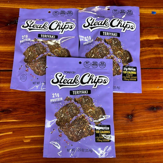 Teriyaki Steak Chips (3) Pack