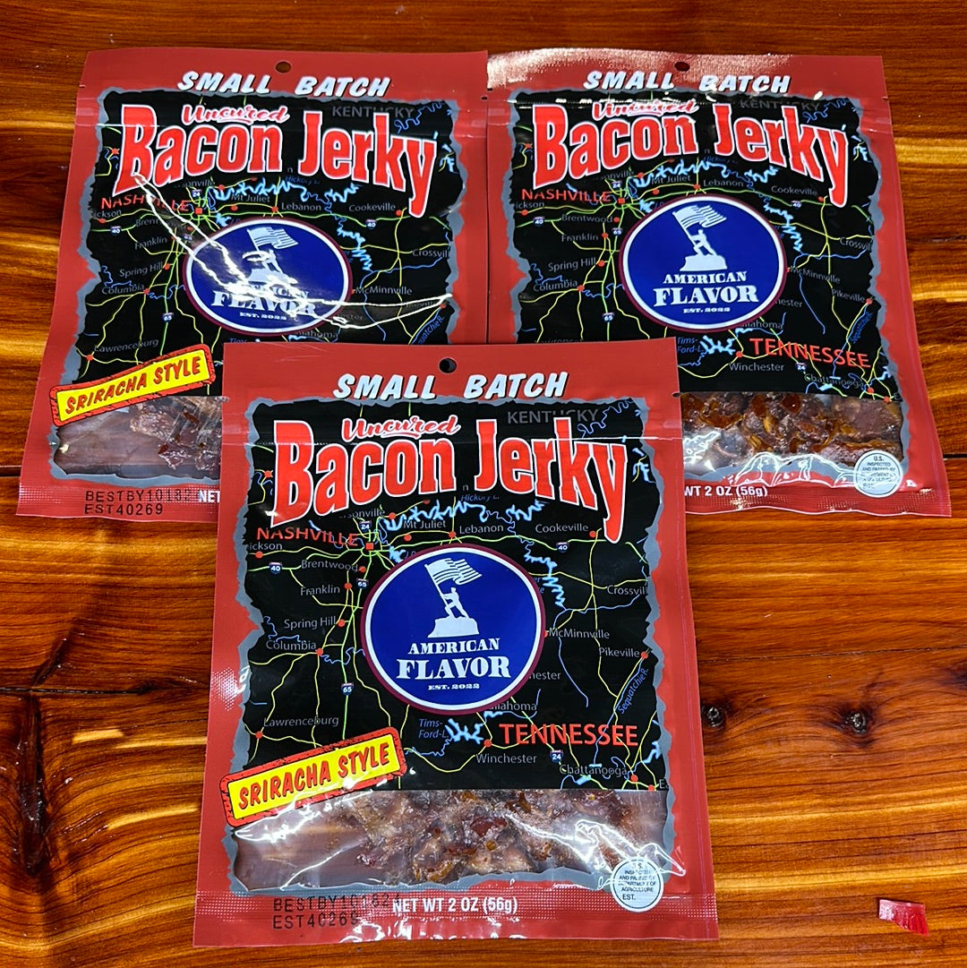 Siracha Style Bacon Jerky (3) Pack